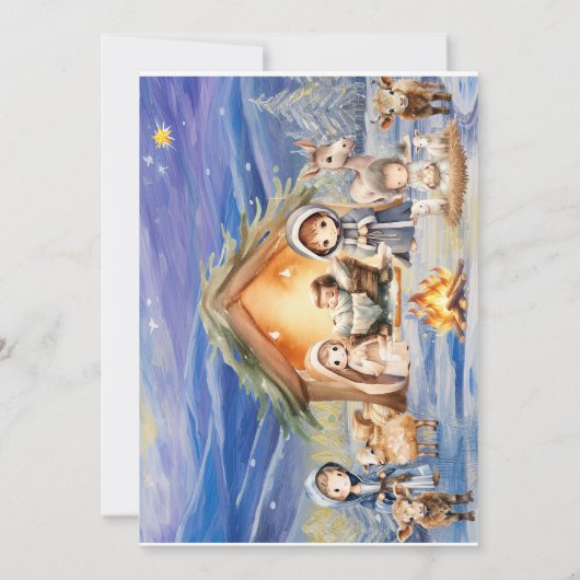 Jesus' verjaardag Kerstfeest uitnodiging (Achterkant)