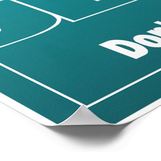 JESUS verlaat de aarde niet zonder hem Poster (Hoek)