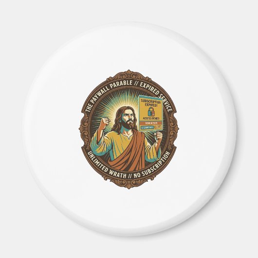 Jesus Verlopen Software Abonnement Betaalmuur Tech Magneet (Voorkant)