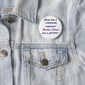 Jesus versus Pontius Pilate Ronde Button 5,7 Cm (In situ)