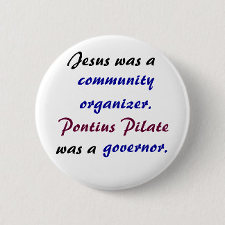 Jesus versus Pontius Pilate Ronde Button 5,7 Cm