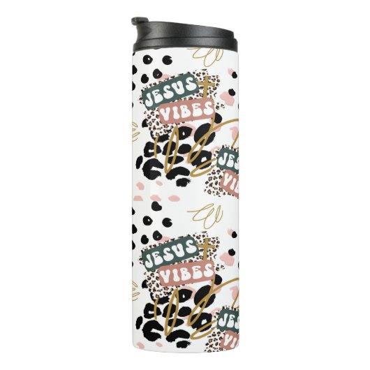 Jesus Vibes Thermal Tumbler Thermosbeker (Geroteerd rechts)