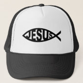 jesus viistisch symbool van christelijke kerk trucker pet (Voorkant)