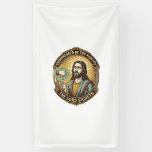 Jesus Vind-ik-niet-knop Sociale Media Hater Troll  Spandoek