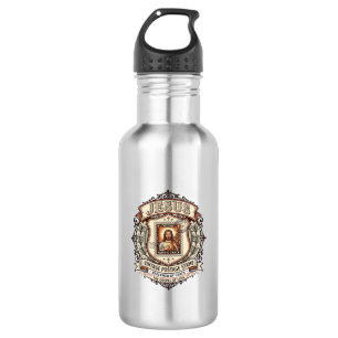 Jesus Vintage Postzegel Jesus Vintage Postzegel Waterfles