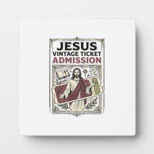 Jesus Vintage Ticket Toegang Jesus Vintage Ticke Fotoplaat