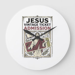 Jesus Vintage Ticket Toegang Jesus Vintage Ticke Grote Klok