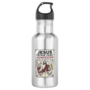 Jesus Vintage Ticket Toegang Jesus Vintage Ticke Waterfles
