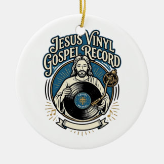 Jesus Vinyl Gospel Record Jesus Vinyl Record Chris Keramisch Ornament