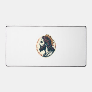 Jesus Vis Embleem Vintage Gravure T-shirt 2 Bureaumat