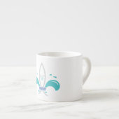 Jesus Vis Fleur De Lis Espresso Kop (Voorkant rechts)