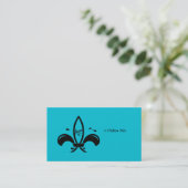 Jesus Vis Fleur De Lis Sociaal Visitekaartje (Staand voorkant)