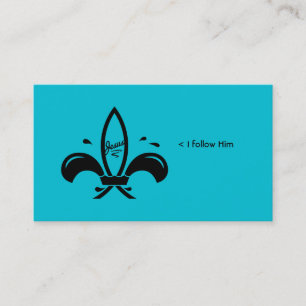 Jesus Vis Fleur De Lis Sociaal Visitekaartje