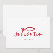 Jesus VIS logo sjabloon Kaart (Voorkant / Achterkant)