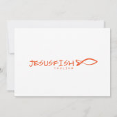 Jesus VIS logo sjabloon Kaart (Achterkant)