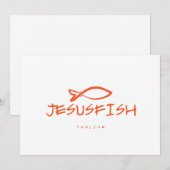 Jesus VIS logo sjabloon Kaart (Voorkant / Achterkant)