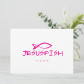Jesus VIS logo sjabloon Kaart (Staand voorkant)