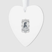 Jesus Vis Symbool Minimaal Ichthys Jezus Vis Minim Ornament (voorkant)