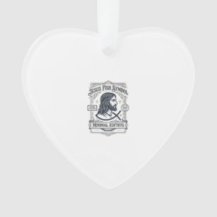 Jesus Vis Symbool Minimaal Ichthys Jezus Vis Minim Ornament
