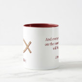 Jesus Vis Symbool Mok (Midden)