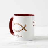 Jesus Vis Symbool Mok (Voorkant links)
