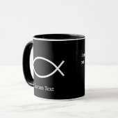 Jesus Vis Symbool Mok (Voorkant links)