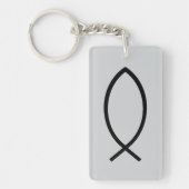 Jesus Vis Symbool Sleutelhanger (Voorkant)