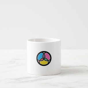 Jesus Vis Trinity Glas in Lood Espresso Kop