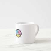 Jesus Vis Trinity Glas in Lood Espresso Kop (Voorkant rechts)