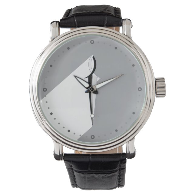 Jesus Vis Zwaard Horloge (Voorkant)