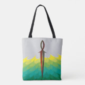 Jesus Vis Zwaard Tote Bag (Achterkant)