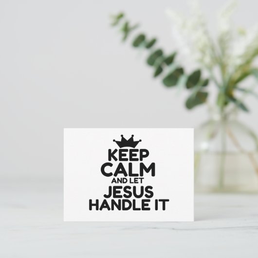 JESUS VISITEKAARTJE (Staand voorkant)