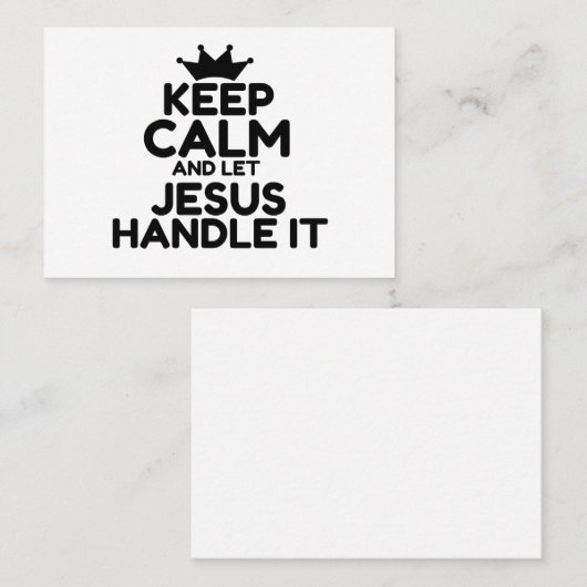 JESUS VISITEKAARTJE (Voorkant / Achterkant)