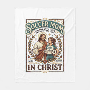 Jesus Volleybal Softbal Voetbal Vintage T-shirt Ch Fleece Deken
