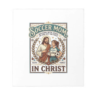 Jesus Volleybal Softbal Voetbal Vintage T-shirt Ch Notitieblok