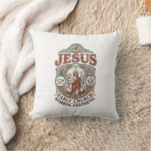 Jesus vroeg christelijk symbool esthetisch Jesus v Kussen (Deken)