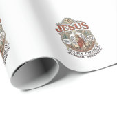 Jesus Vroegkerkelijk Symbool Esthetisch Jezus Vroe Cadeaupapier (Rol Hoek)