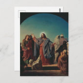 Jesus Wakes Lazarus van Robert Wilhelm Ekman Briefkaart (Voorkant / Achterkant)