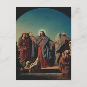 Jesus Wakes Lazarus van Robert Wilhelm Ekman Briefkaart