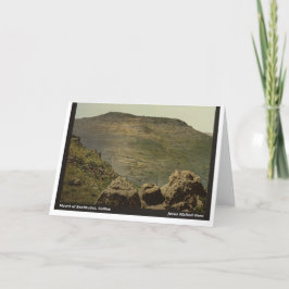 Jesus Walked hier: Mt. van Gelukzaligheden Kaart