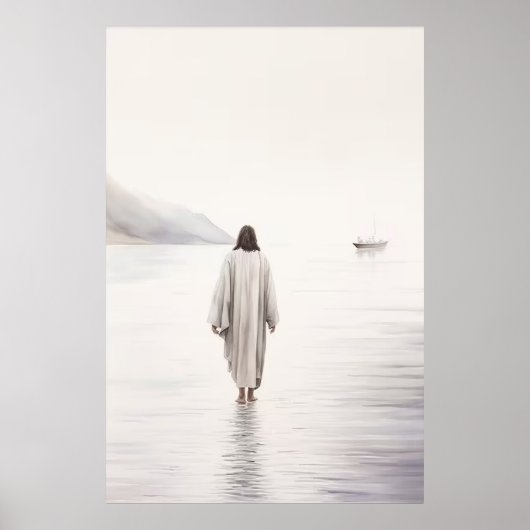 Jesus Walking on Water Poster (Voorkant)