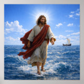 Jesus Walking on Water Poster (Voorkant)