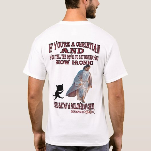 Jesus Walking T-shirt (Achterkant)