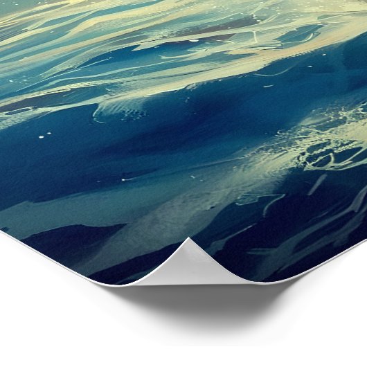 Jesus Walks on Water Poster (Hoek)