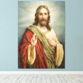 Jesus Wall art Canvas Afdruk (Insitu (Houten vloer))