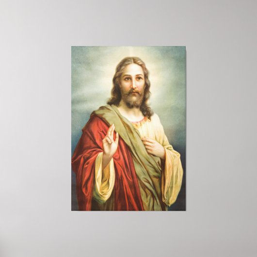 Jesus Wall art Canvas Afdruk (Voorkant)