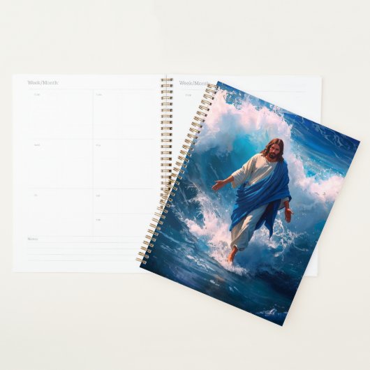 Jesus Wandelt op Water Planner (Display)