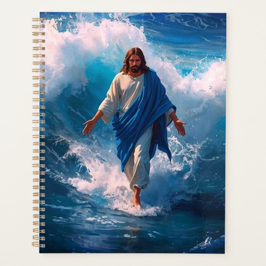 Jesus Wandelt op Water Planner (Voorkant)