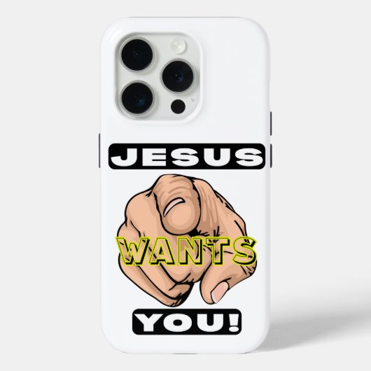 Jesus Wants You Phone Case (Achterkant)