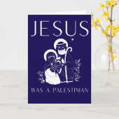 Jesus Was A Palestinian Christmas Card Christian Kaart (Gele Bloem)